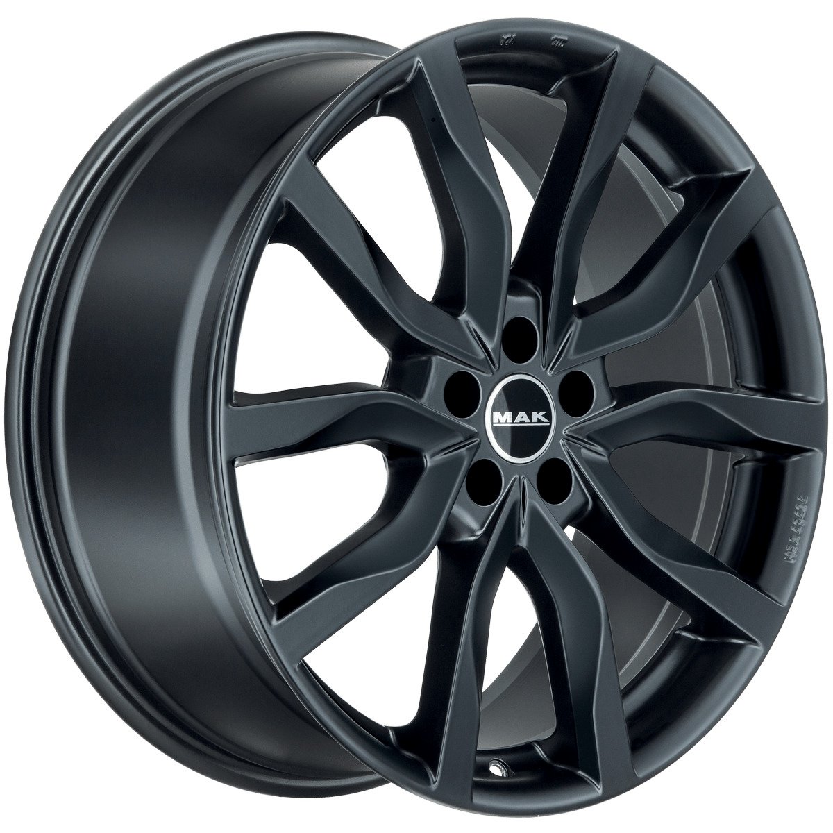 MAK Highlands - Cerchi in lega 65.1 con foro mozzo 7x17 ET41 5x110, neri,  con fresatura : : Auto e Moto