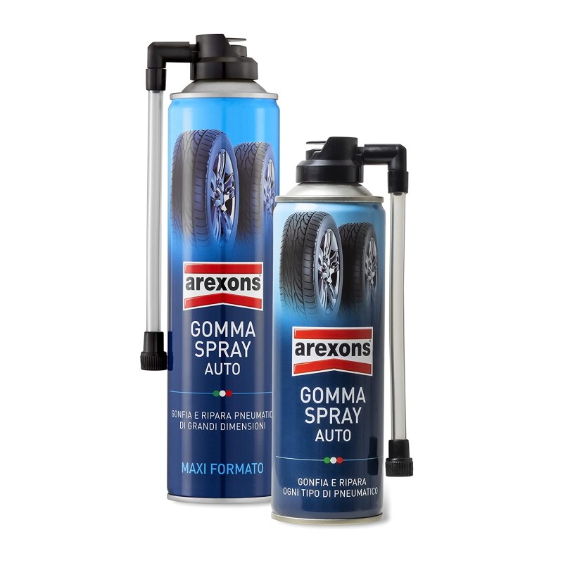 Gomma spray ml.400 AREXONS gonfia e ripara forature di pneumatici