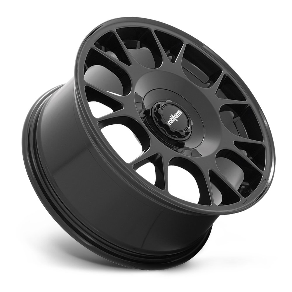 Cerchio in Lega Rotiform TUF-R 19x8,5 ET45 5x108/5x120 Gloss Black - immagine 2