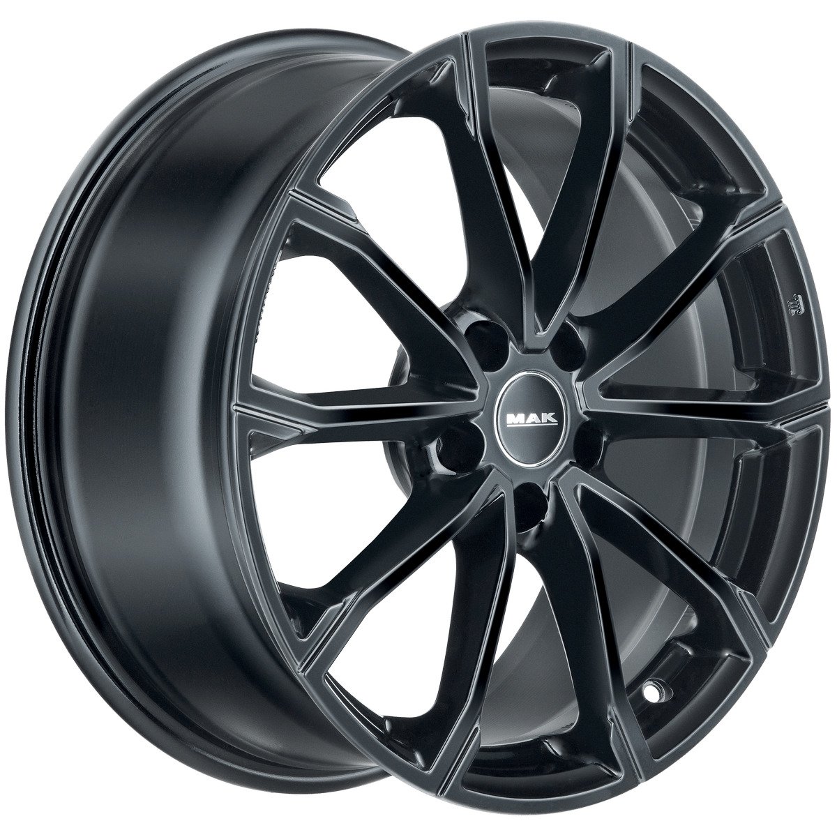 Cerchio in Lega MAK DaVinci 16x6 ET45 5x100 Gloss Black - immagine 3