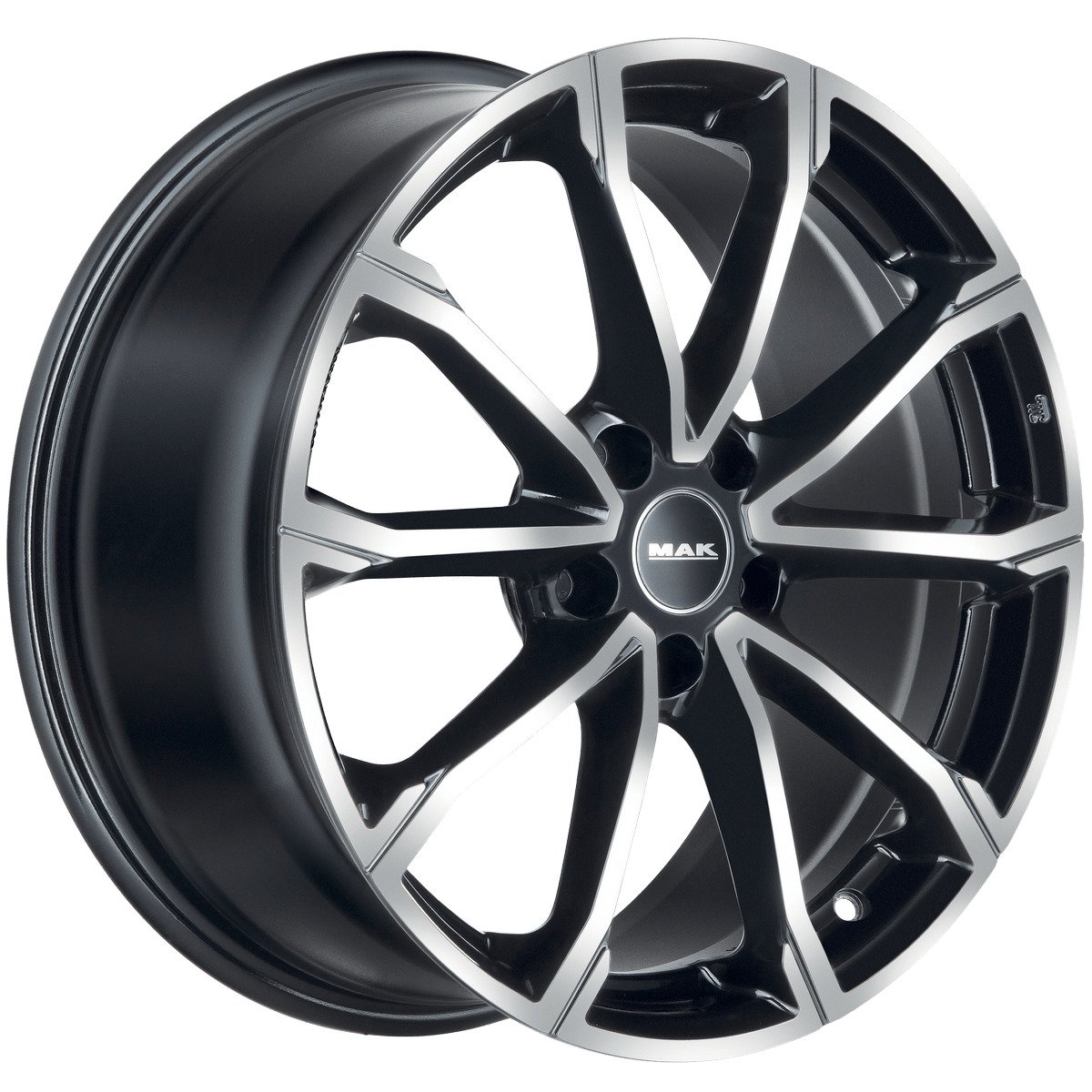Cerchio in Lega MAK DaVinci 17x7 ET45 5x112 Black Mirror - immagine 3