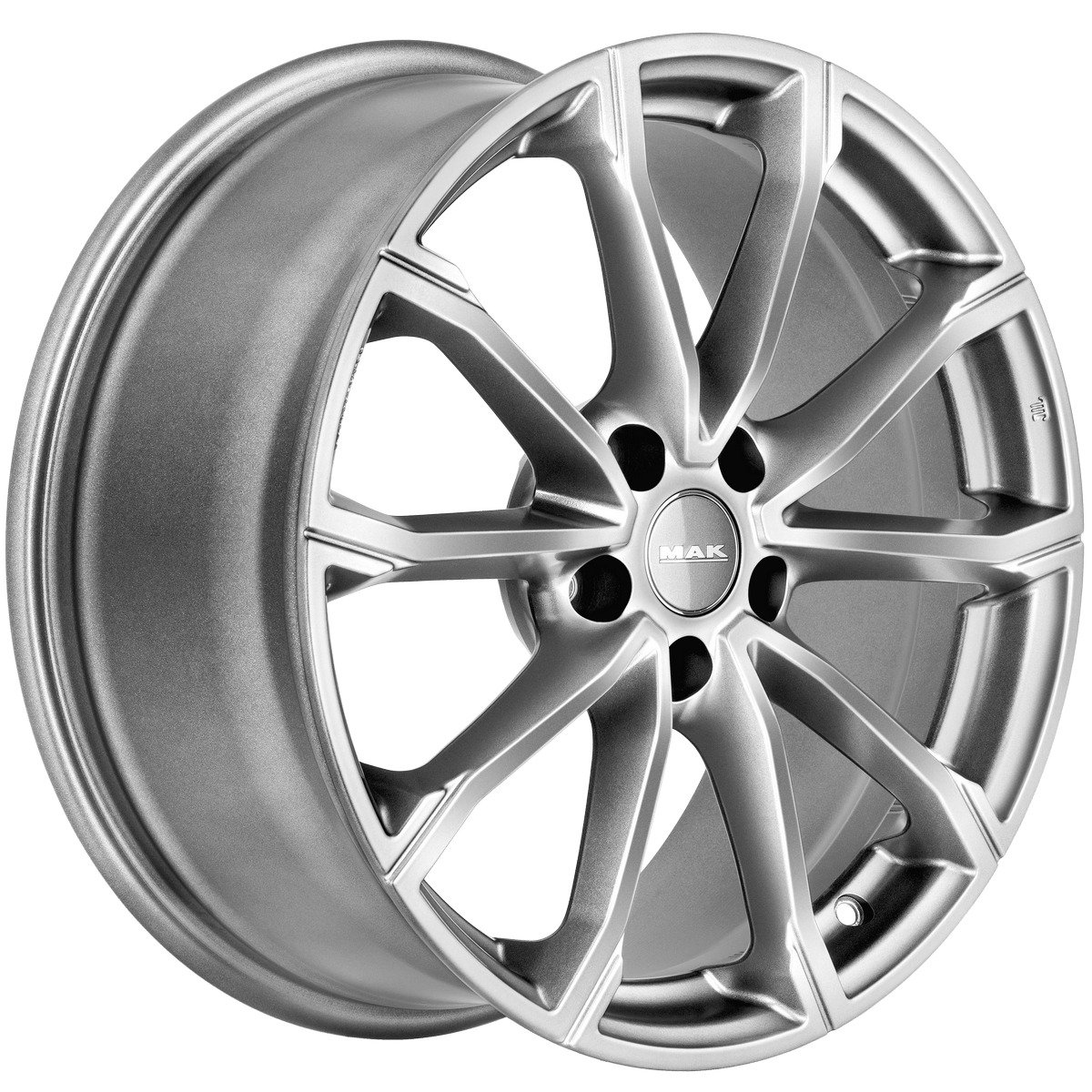 Cerchio in Lega MAK DaVinci 17x7 ET45 5x112 Light Titan - immagine 3