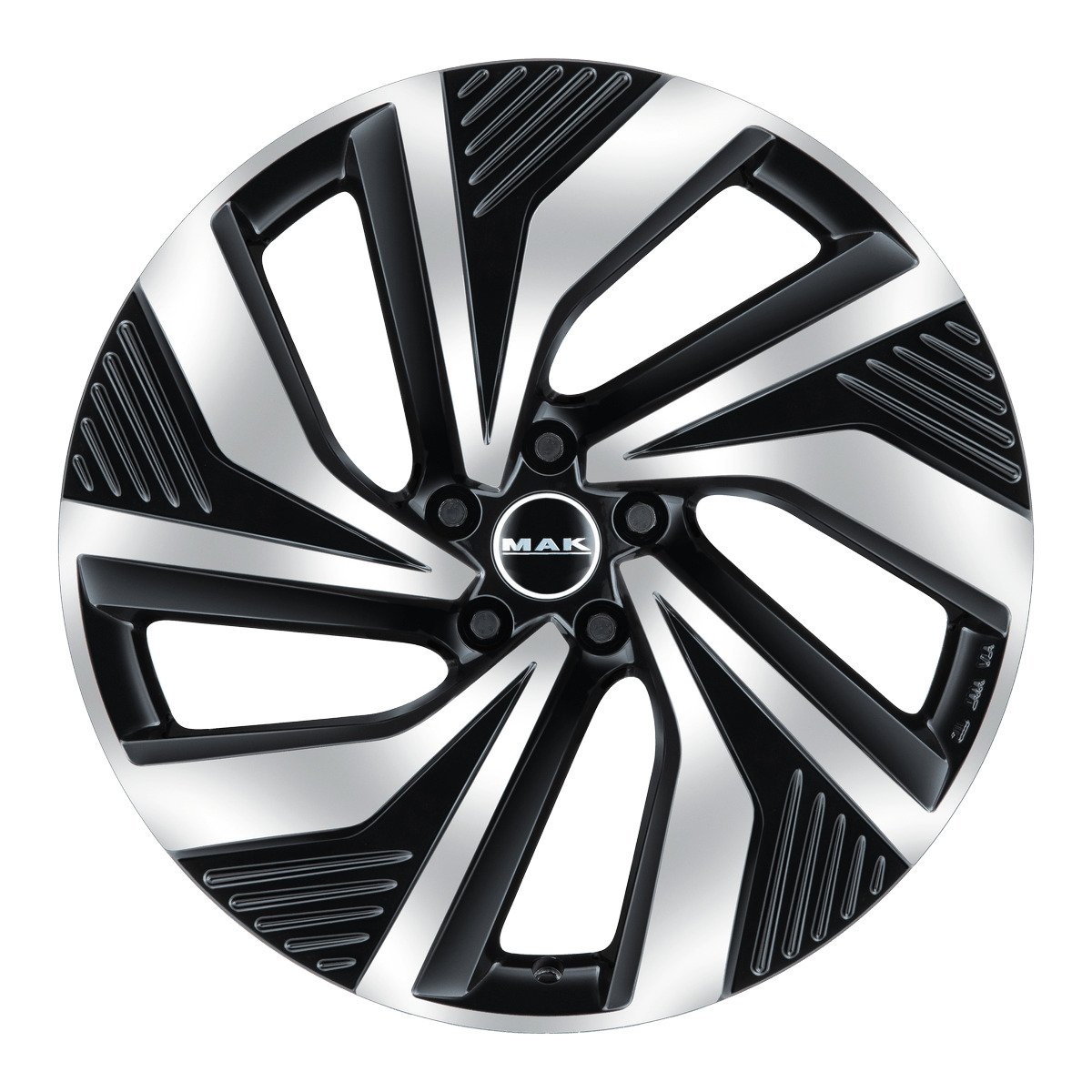 Cerchio in Lega MAK ELECTRA 20x7,5 ET40 5x114,3 Black Mirror - immagine 2