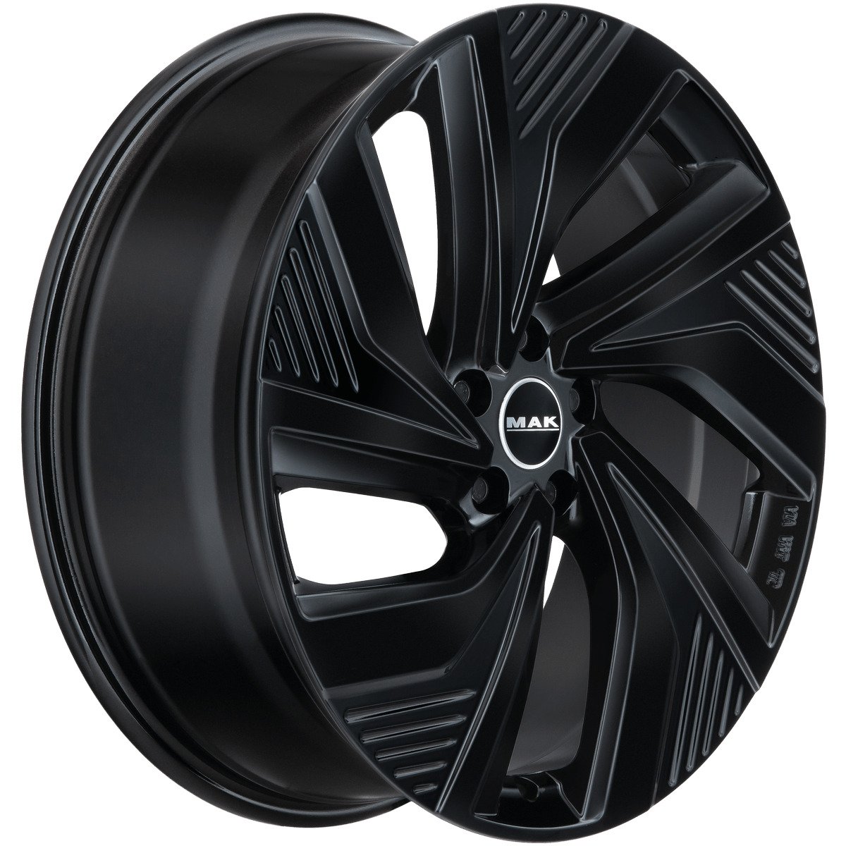 Cerchio in Lega MAK ELECTRA 20x8 ET45 5x112 Gloss Black - immagine 3