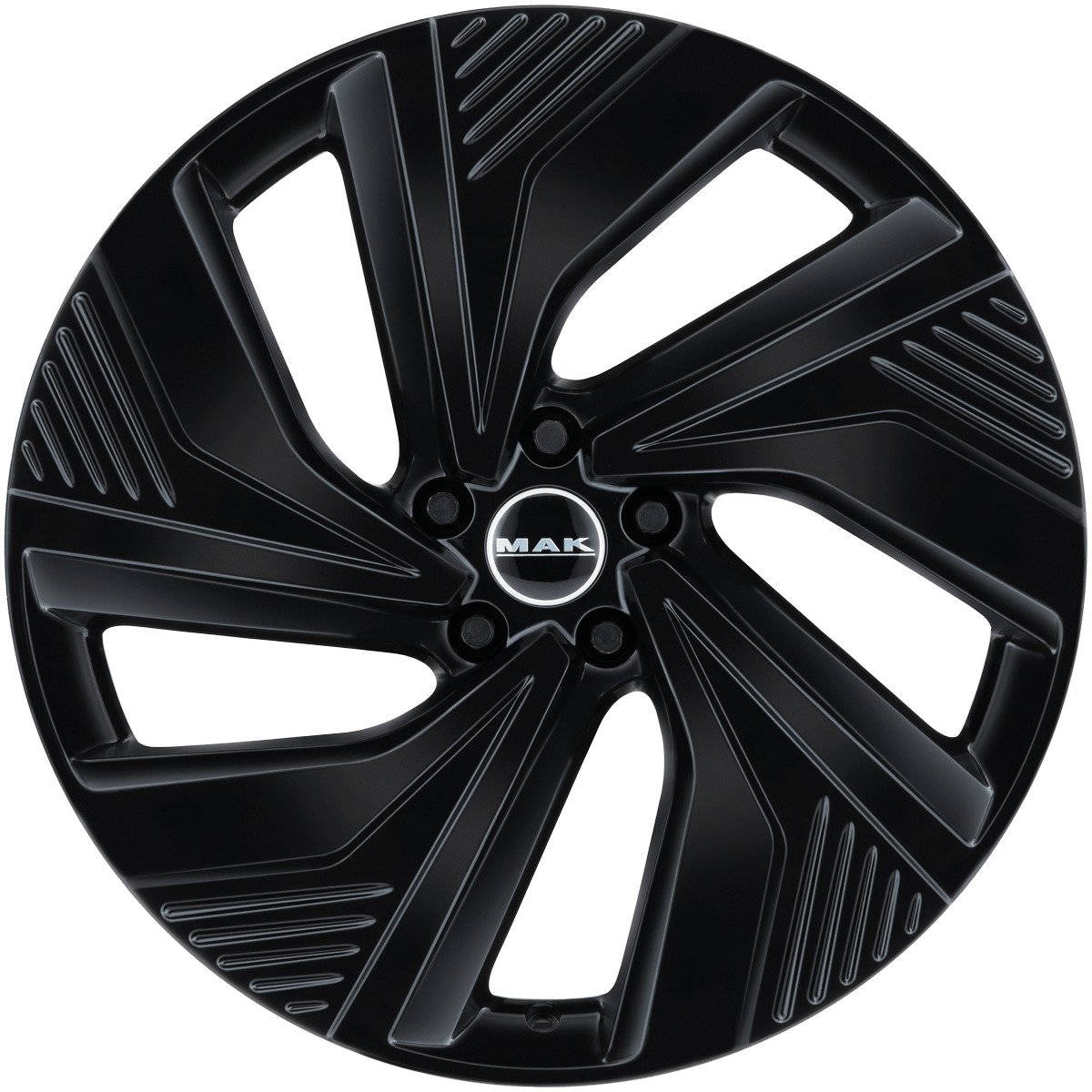 Cerchio in Lega MAK ELECTRA 20x8 ET47.5 5x108 Gloss Black - immagine 2
