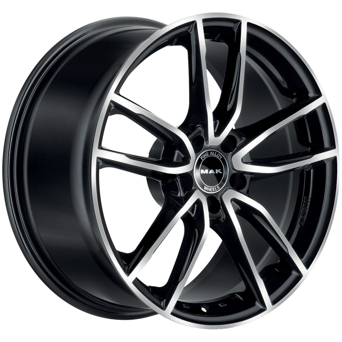 Cerchio in Lega MAK EVO 20x8 ET20 5x112 Black Mirror - immagine 3