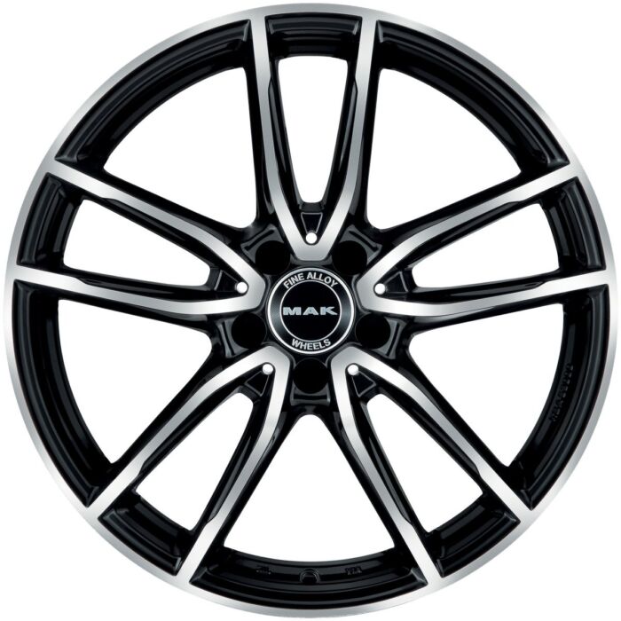 Cerchio in Lega MAK EVO 20x9 ET28 5x112 Black Mirror - immagine 2