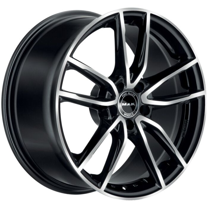 Cerchio in Lega MAK EVO 20x9 ET28 5x112 Black Mirror - immagine 3