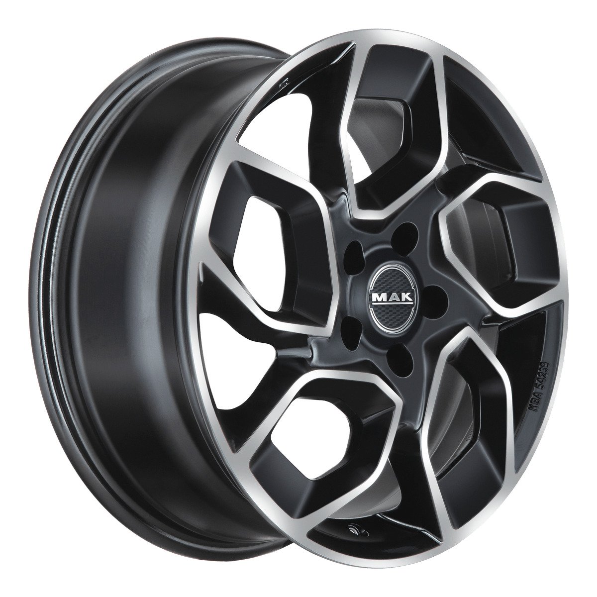 Cerchio in Lega MAK EXPRESS 17x7 ET60 5x120 Black Mirror - immagine 3