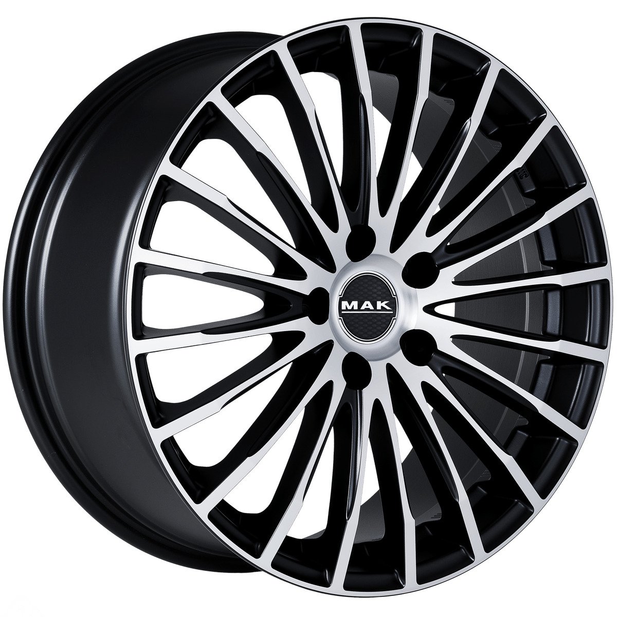 Cerchio in Lega MAK FATALE 19x8,5 ET42 5x112 Ice Black - immagine 3