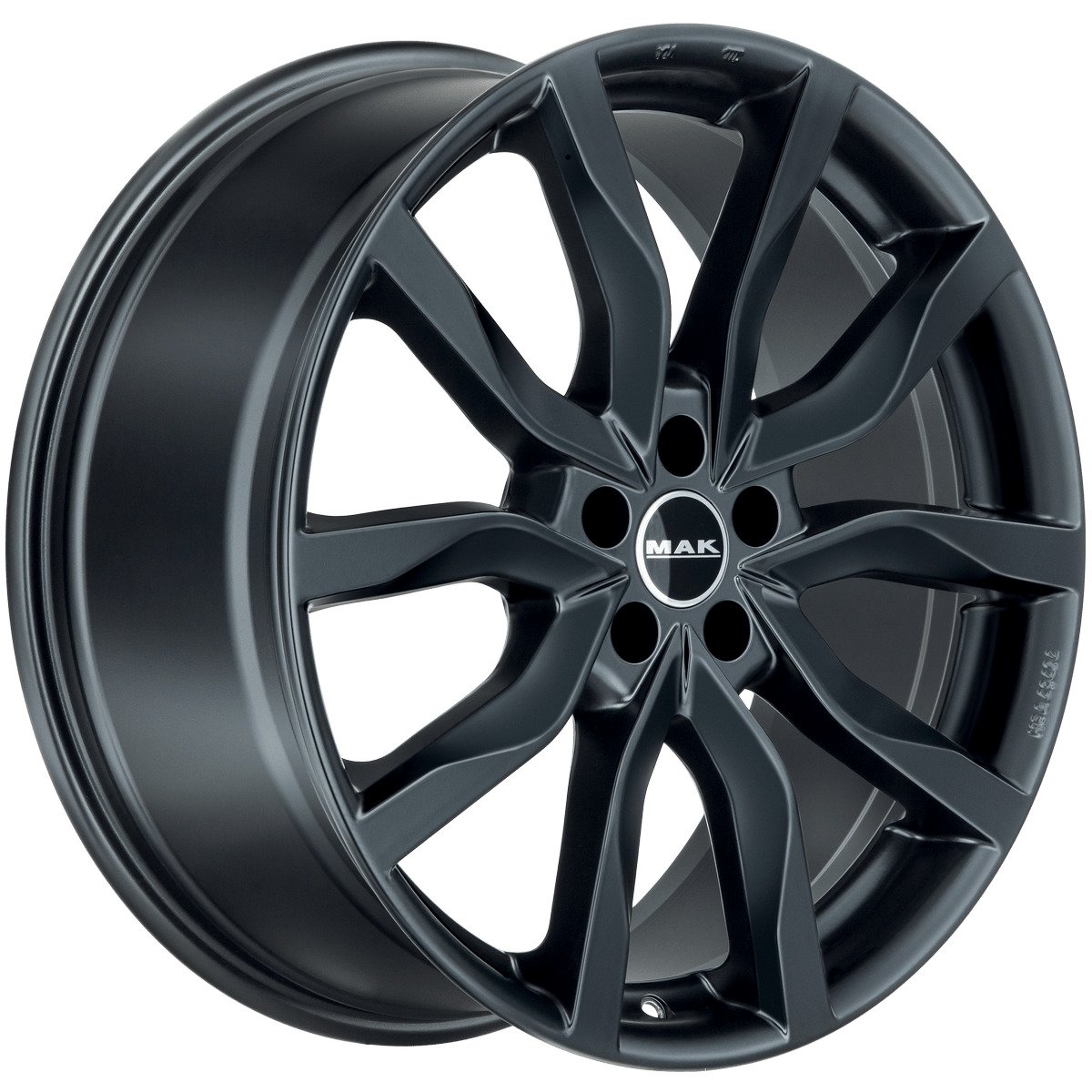 Cerchio in Lega MAK HIGHLANDS 17x7 ET35 5x100 Matt Black - immagine 3