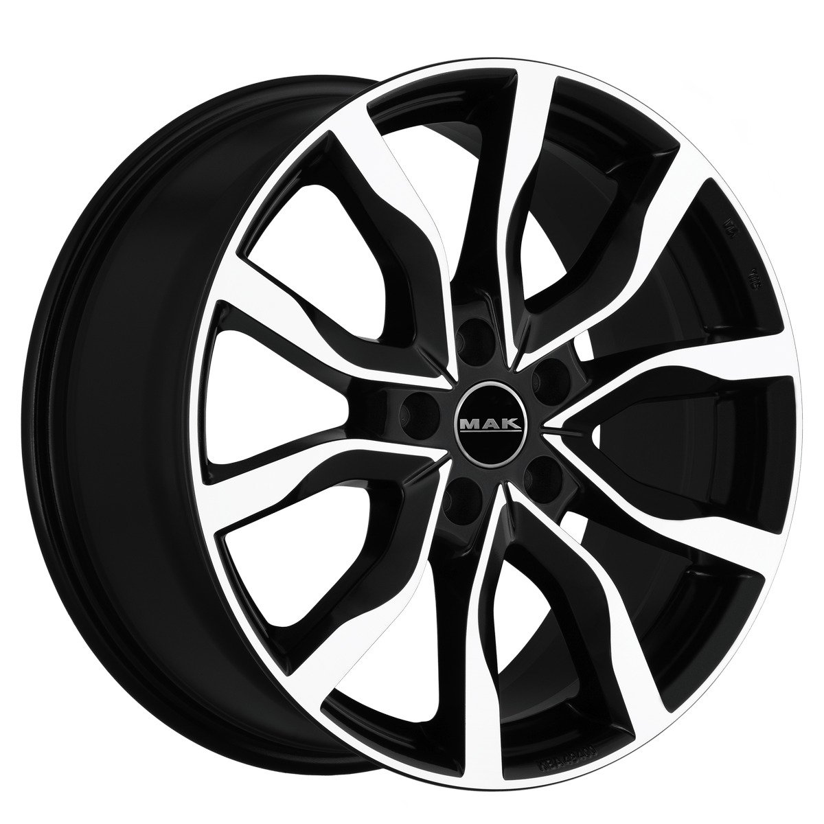 Cerchio in Lega MAK HIGHLANDS 18x8 ET40 5x114,3 Black Mirror - immagine 3