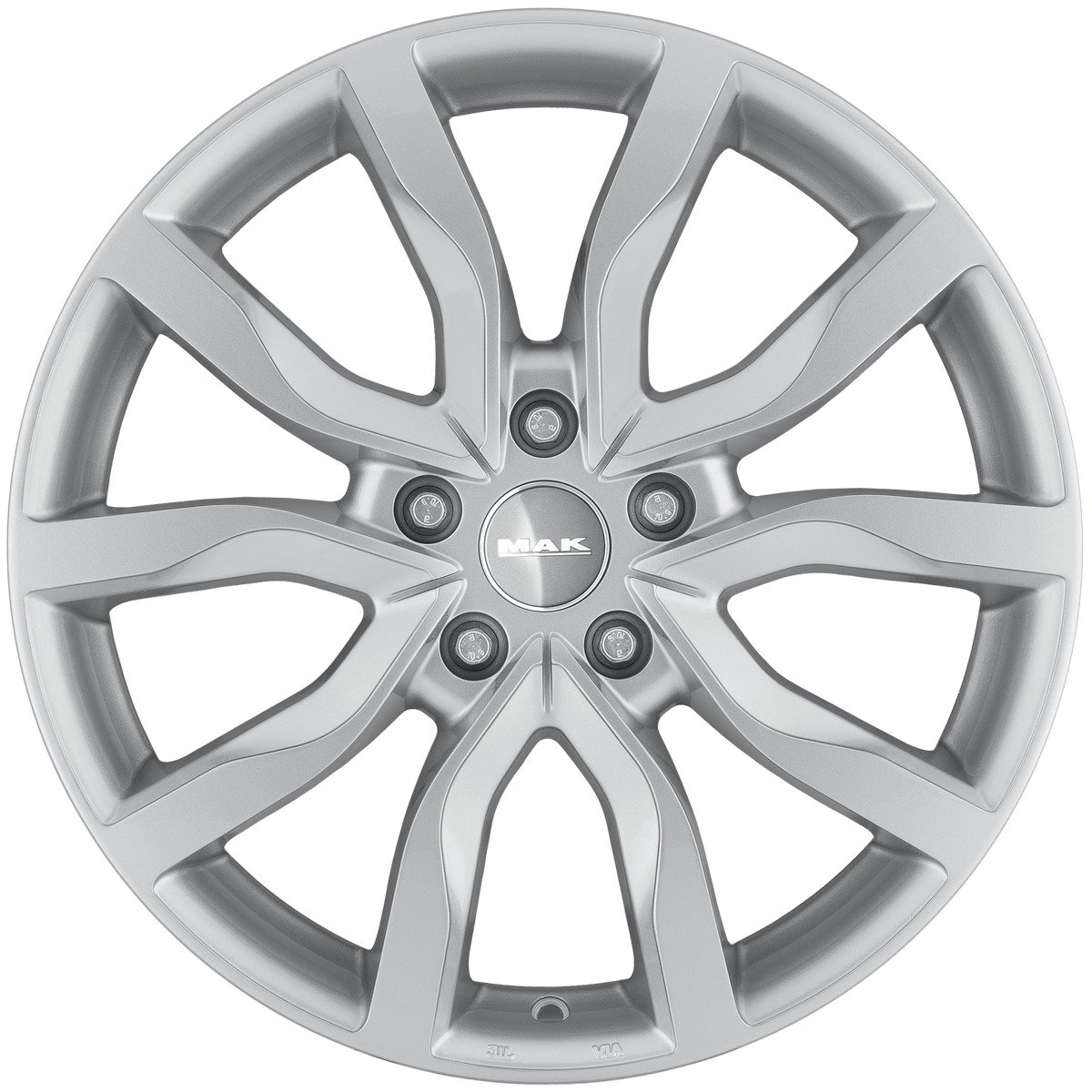 Cerchio in Lega MAK HIGHLANDS 20x8,5 ET53 5x120 Silver - immagine 2