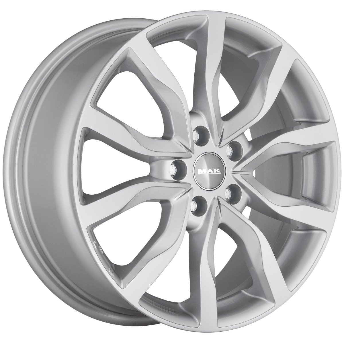 Cerchio in Lega MAK HIGHLANDS 20x8,5 ET53 5x120 Silver - immagine 3