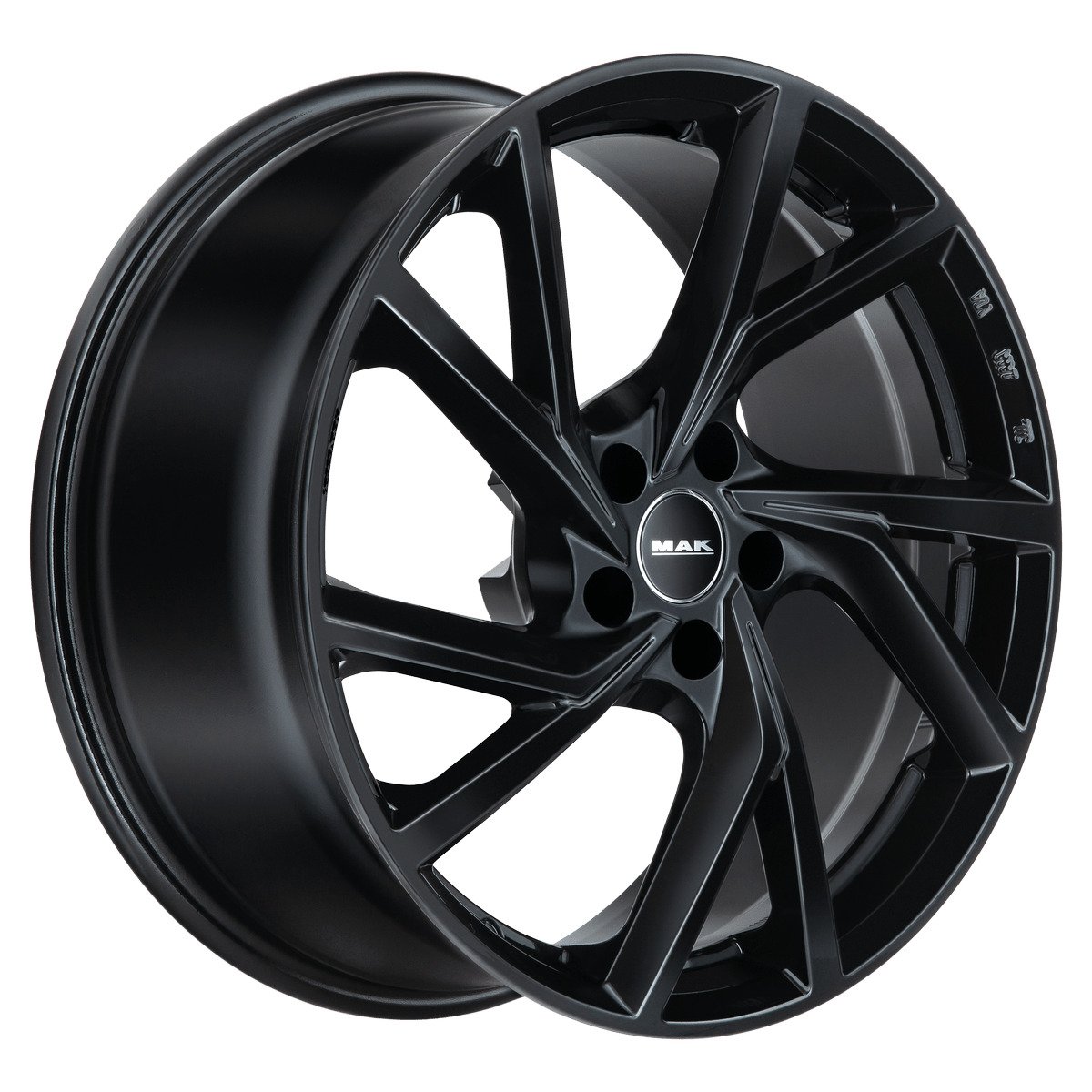 Cerchio in Lega MAK KASSEL 18x7,5 ET42 5x112 Gloss Black - immagine 3
