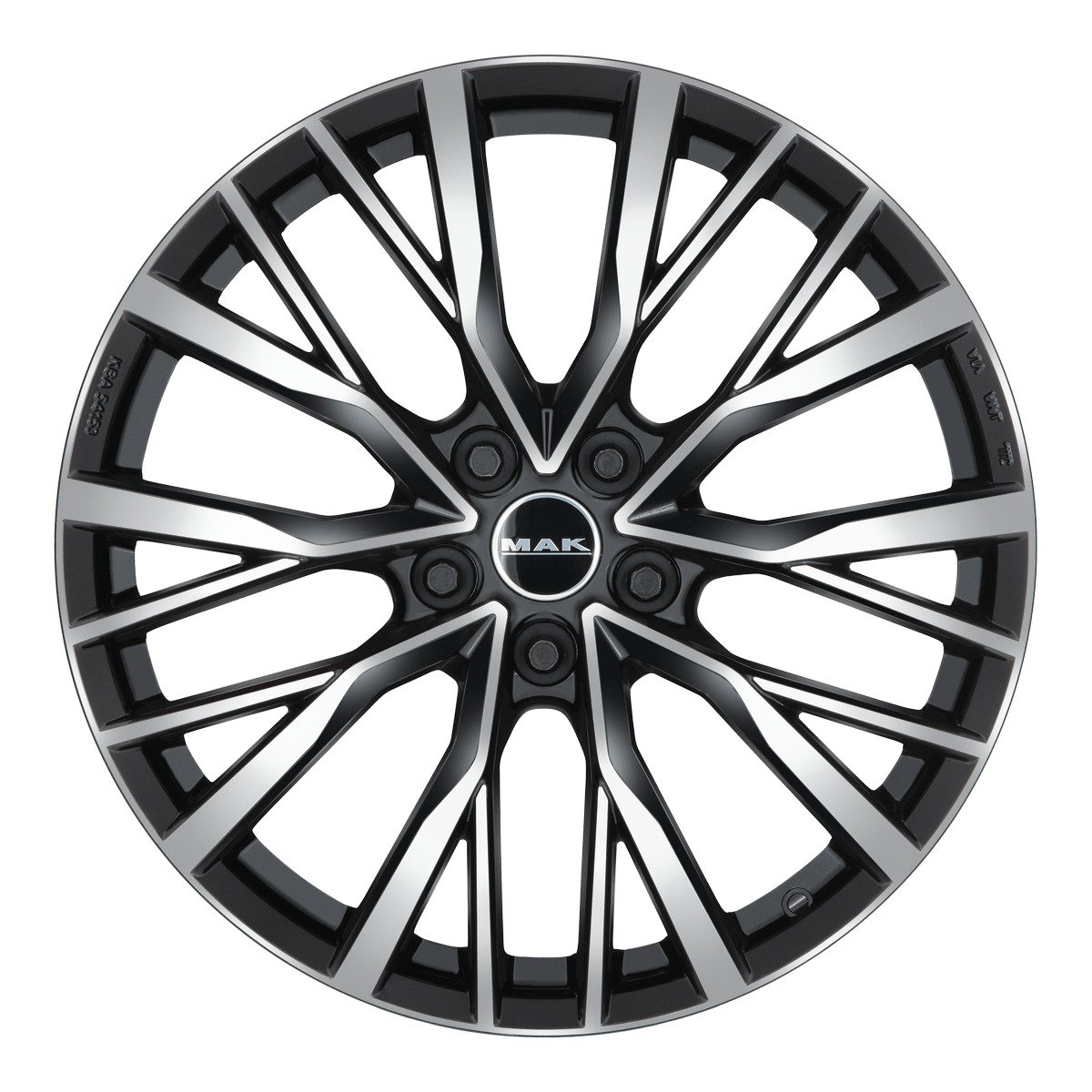Cerchio in Lega MAK KENT 22x10 ET42.5 5x120 Black Mirror - immagine 2