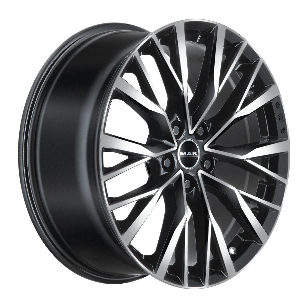 Cerchio in Lega MAK KENT 22x10 ET42.5 5x120 Black Mirror - immagine 3