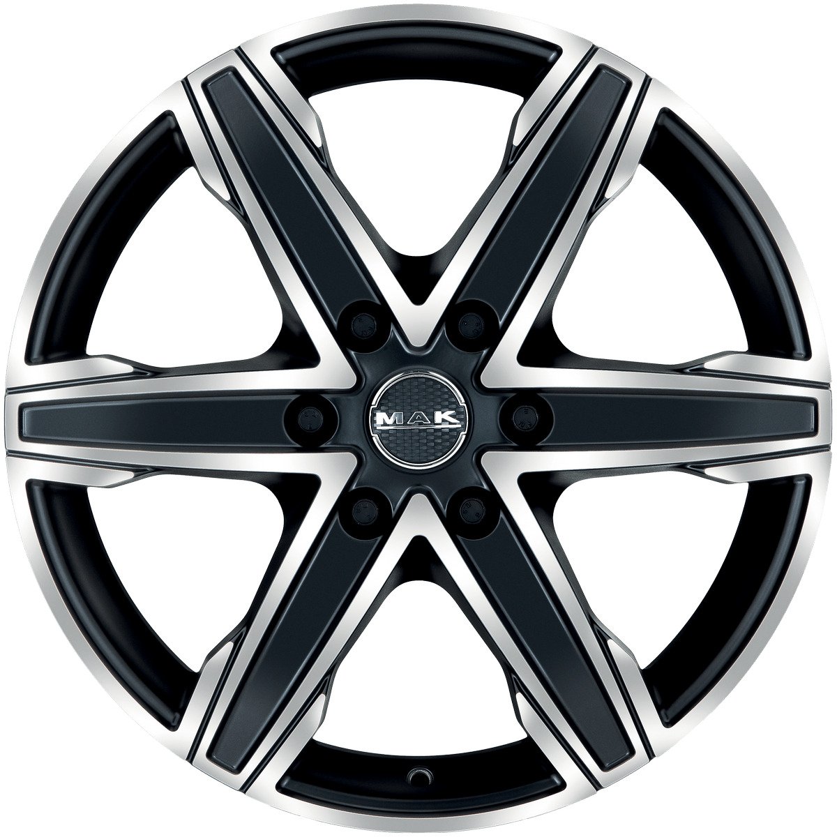 Cerchio in Lega MAK KING6 20x9 ET30 6x114,3 Ice Black - immagine 2