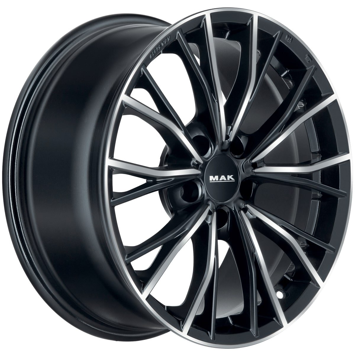 Cerchio in Lega MAK MARK 18x8 ET30 5x112 Black Mirror - immagine 3