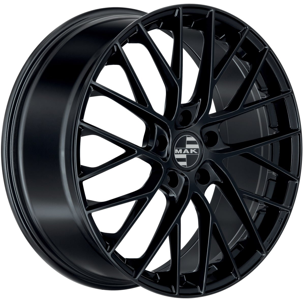 Cerchio in Lega MAK MONACO 20x8,5 ET57 5x130 Gloss Black - immagine 3