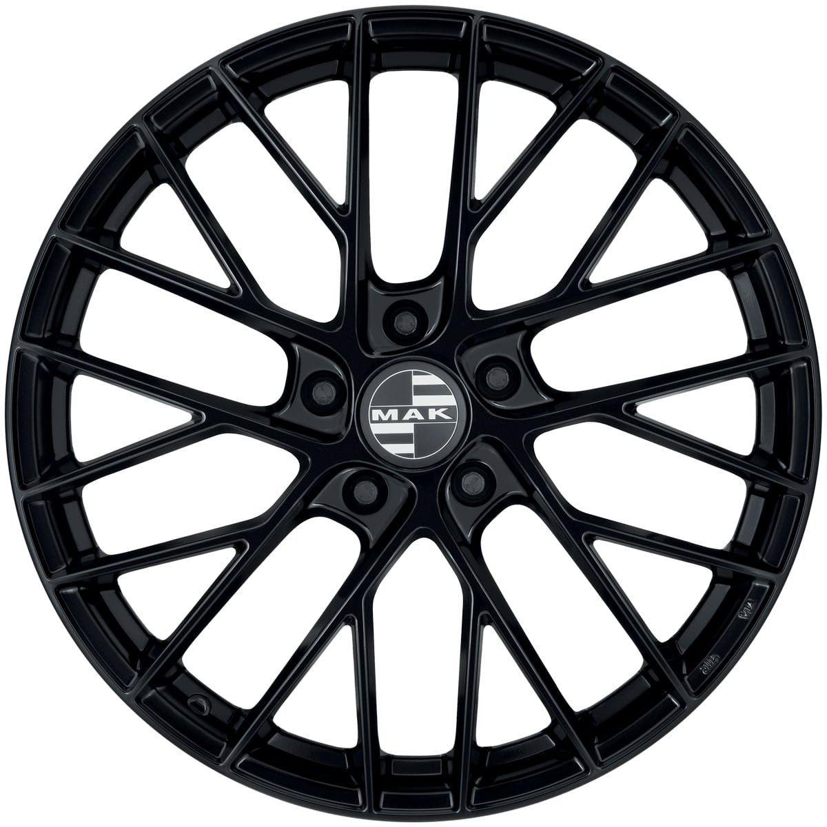 Cerchio in Lega MAK MONACO 21x8,5 ET51 5x130 Gloss Black - immagine 2