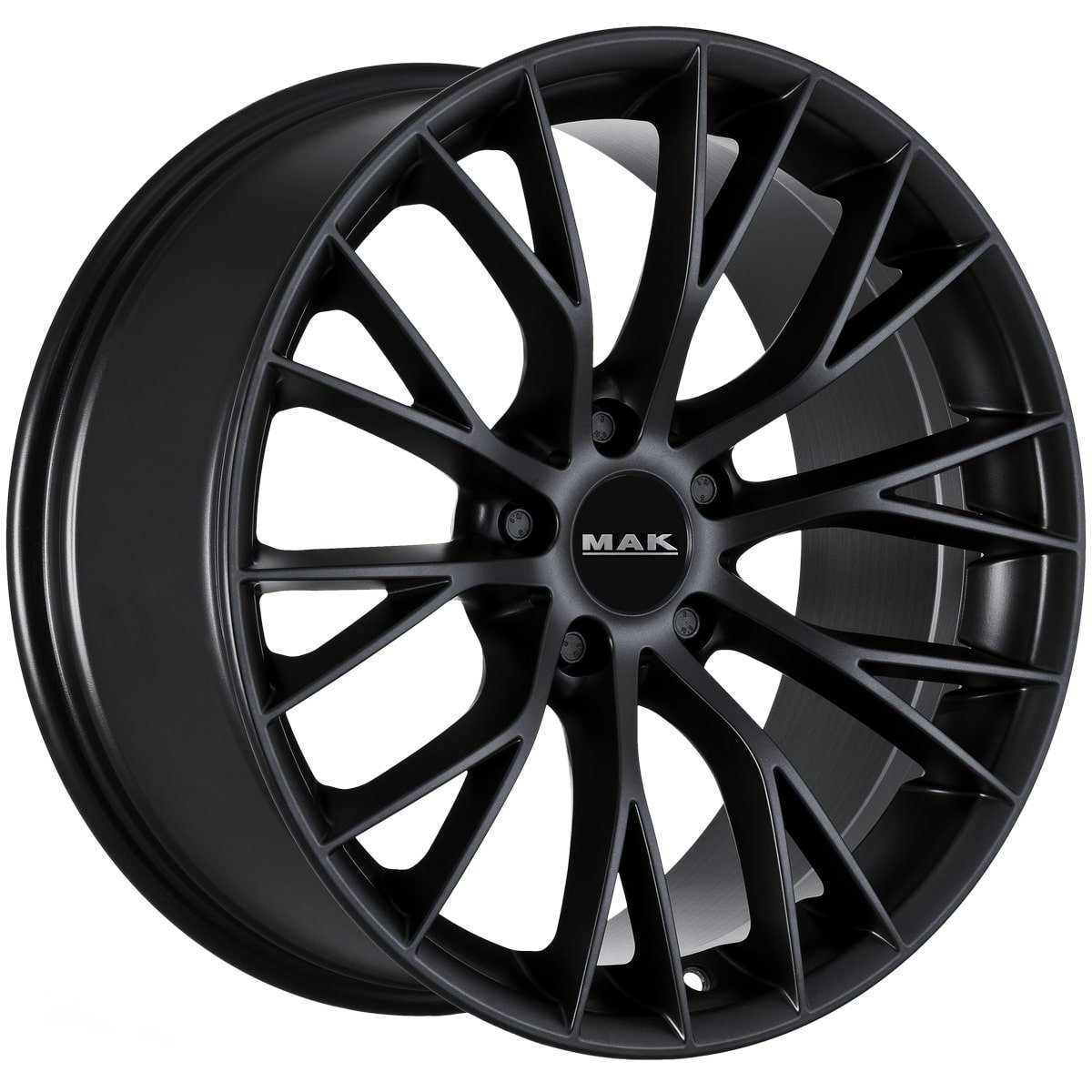 Cerchio in Lega MAK MUNCHEN 18x8 ET42 5x108 Matt Black - immagine 3