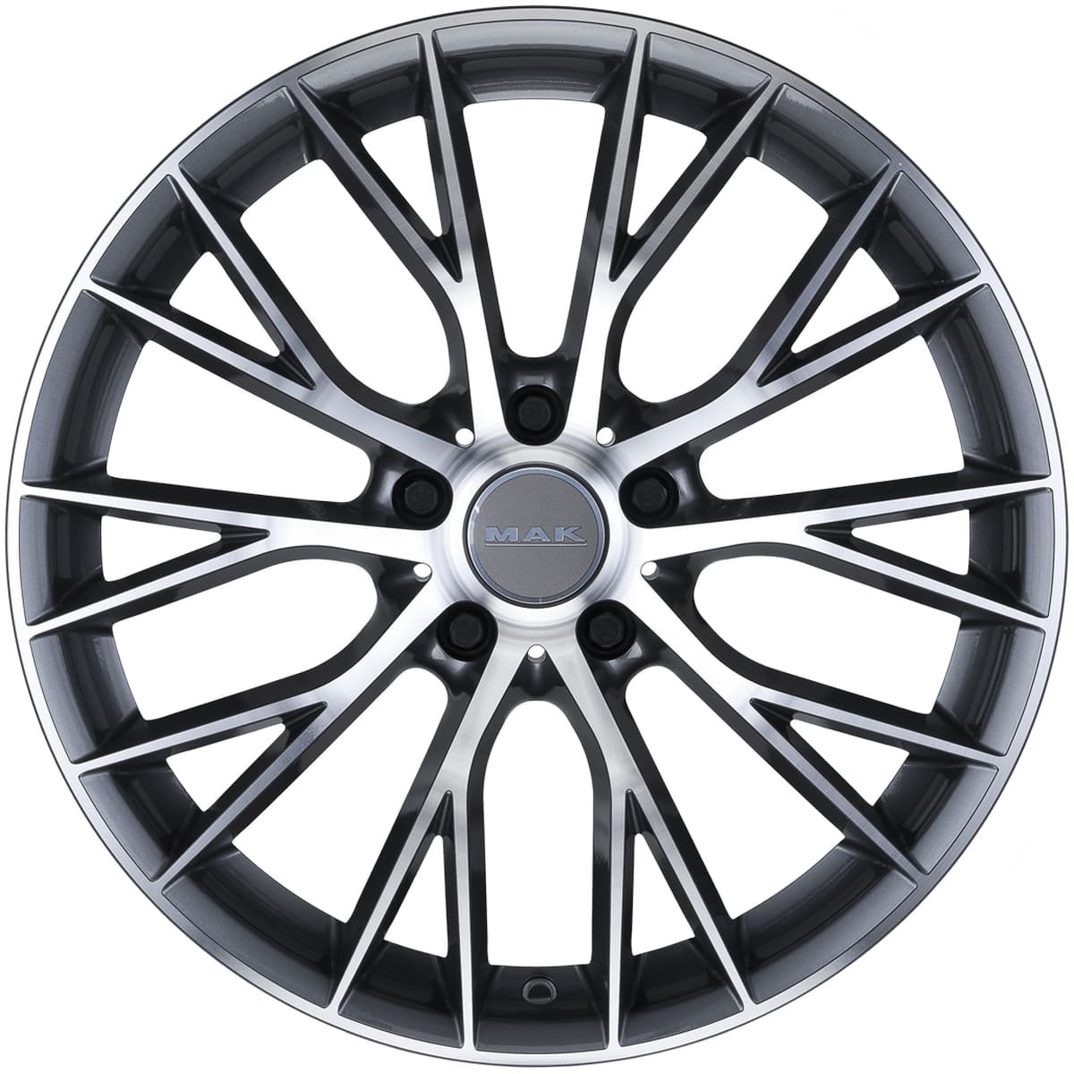 Cerchio in Lega MAK MUNCHEN 20x8,5 ET38 5x120 Gun Metal Mirror Face - immagine 2