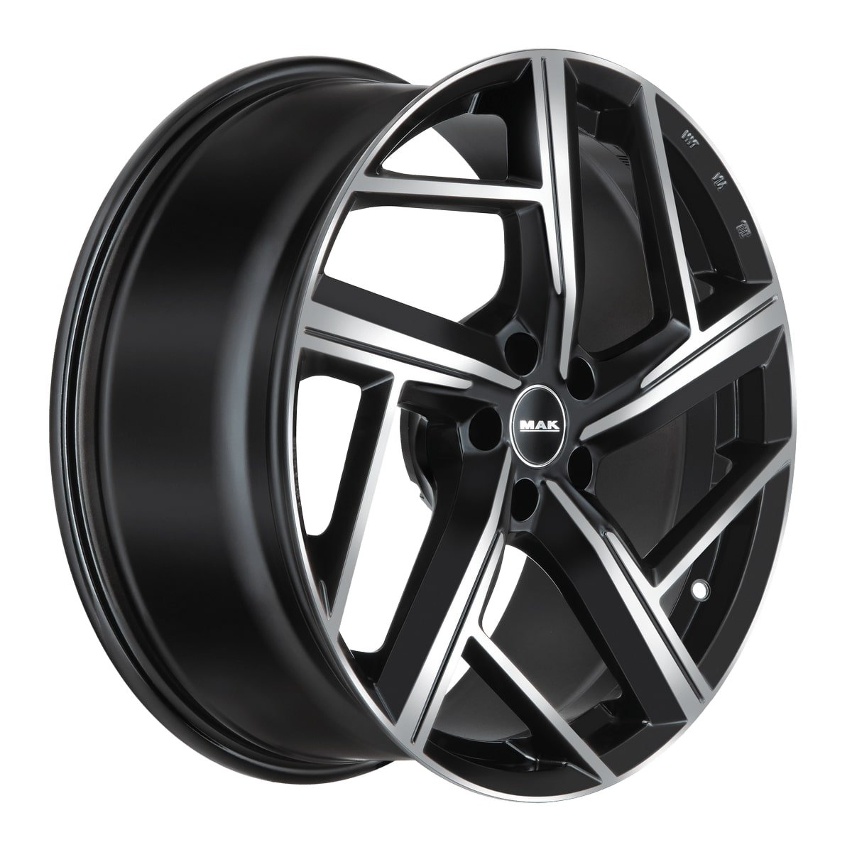 Cerchio in Lega MAK QVATTRO 20x9 ET42 5x112 Black Mirror - immagine 3