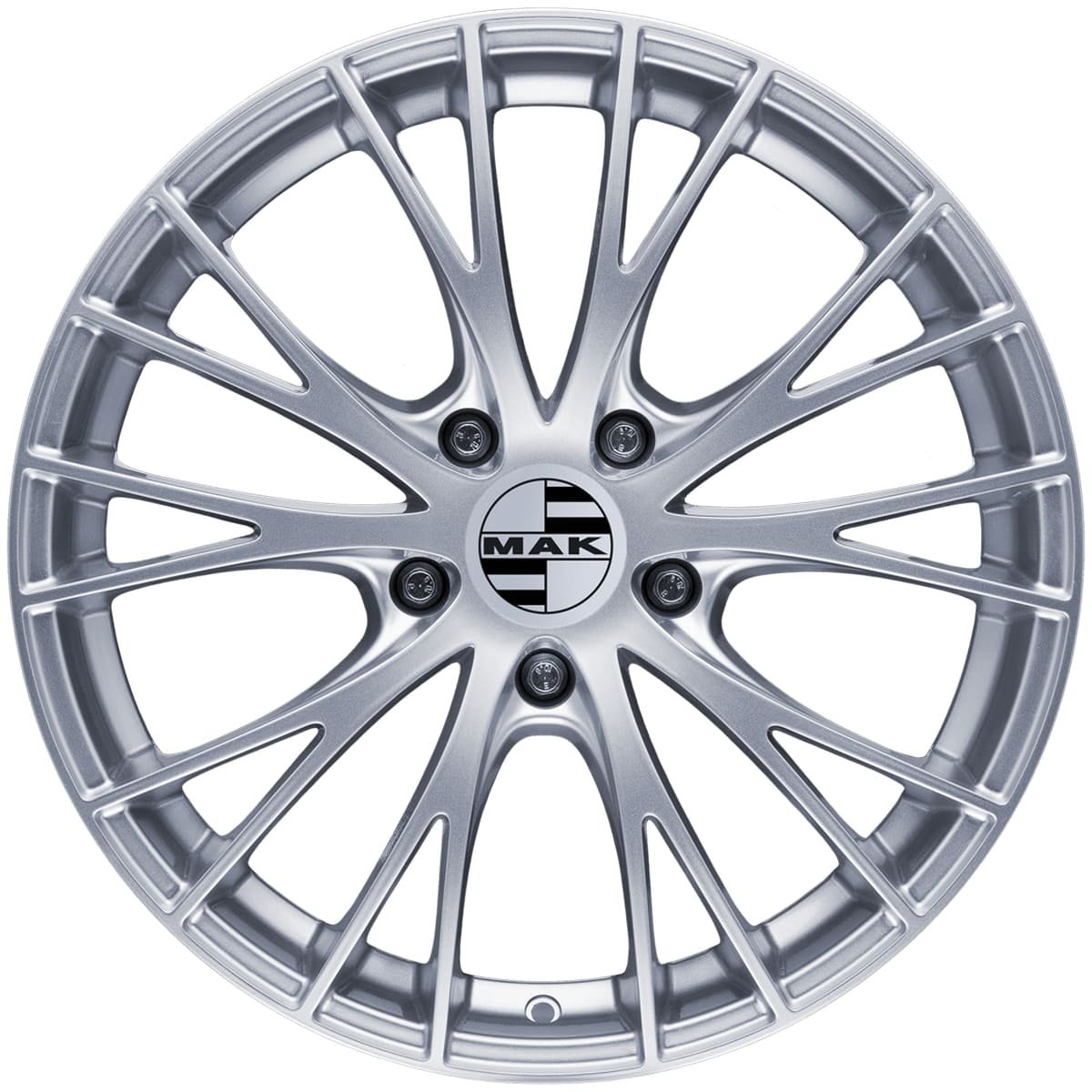 Cerchio in Lega MAK RENNEN 19x8 ET26 5x112 Silver - immagine 2