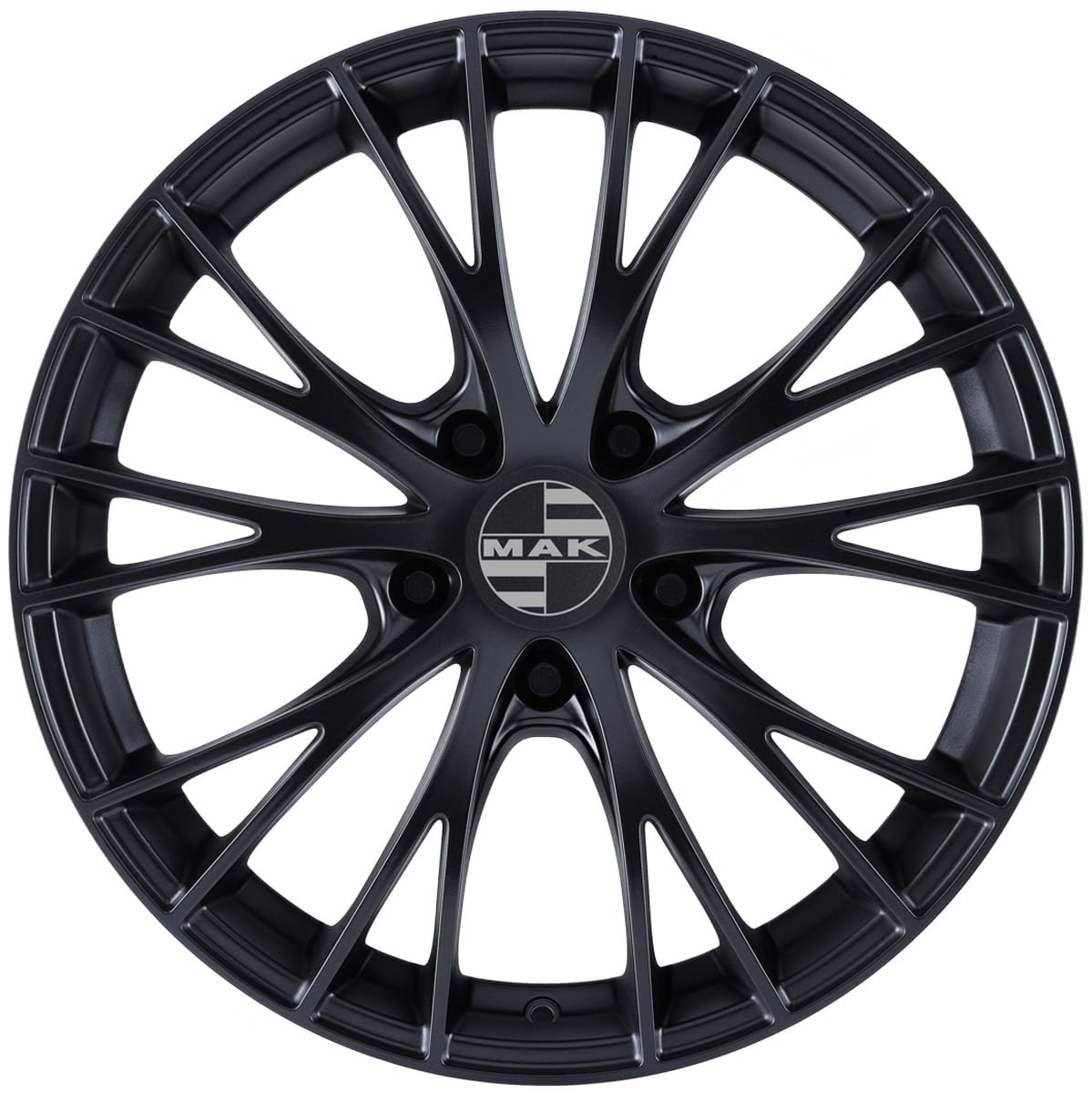 Cerchio in Lega MAK RENNEN 19x8,5 ET48 5x130 Matt Black - immagine 2