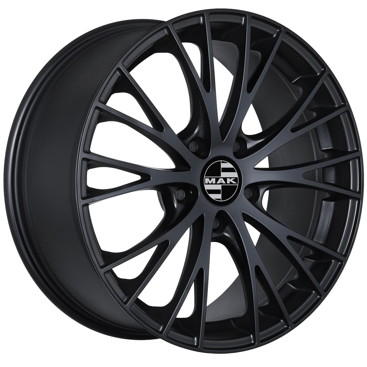 Cerchio in Lega MAK RENNEN 19x9 ET45 5x114,3 Matt Black - immagine 3