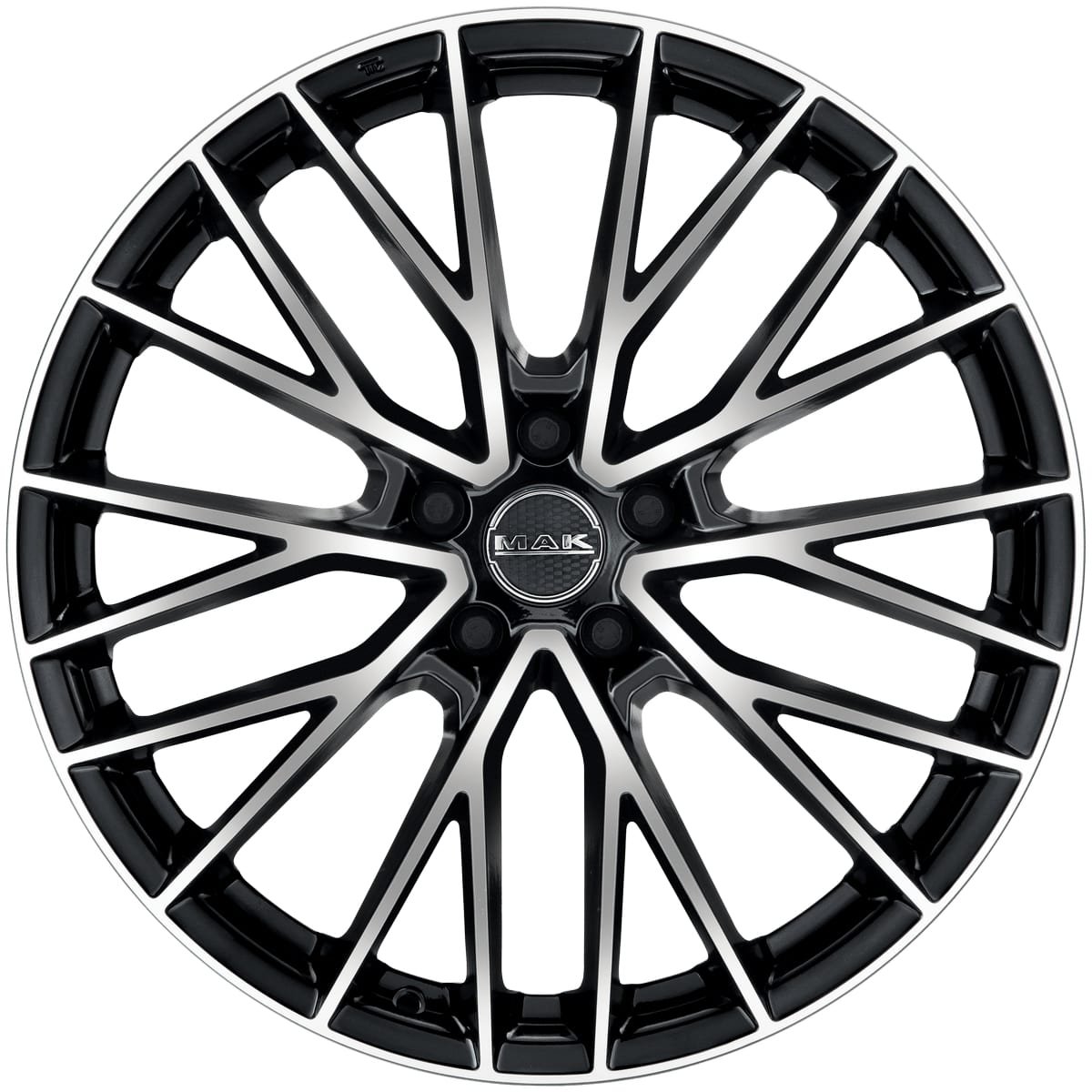Cerchio in Lega MAK SPECIALE-D 23x11,5 ET61 5x130 Black Mirror - immagine 2