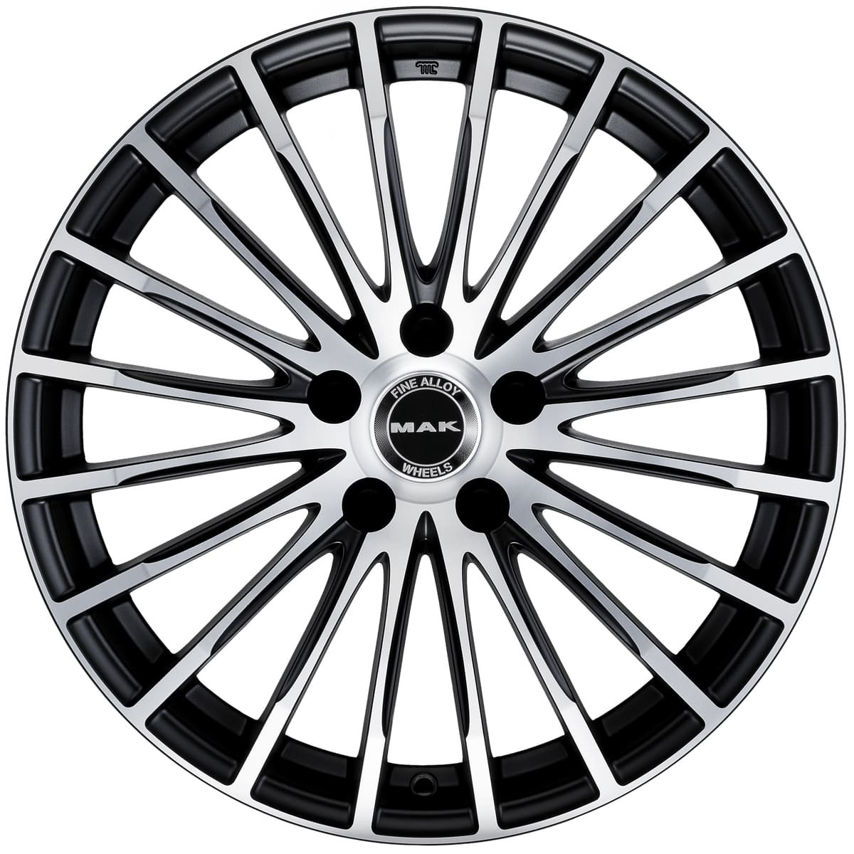 Cerchio in Lega MAK STARLIGHT 19x8,5 ET45 5x112 Ice Black - immagine 2
