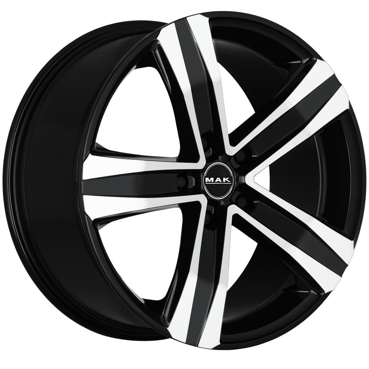 Cerchio in Lega MAK STONE5 18x7,5 ET56 5x130 Black Mirror - immagine 3