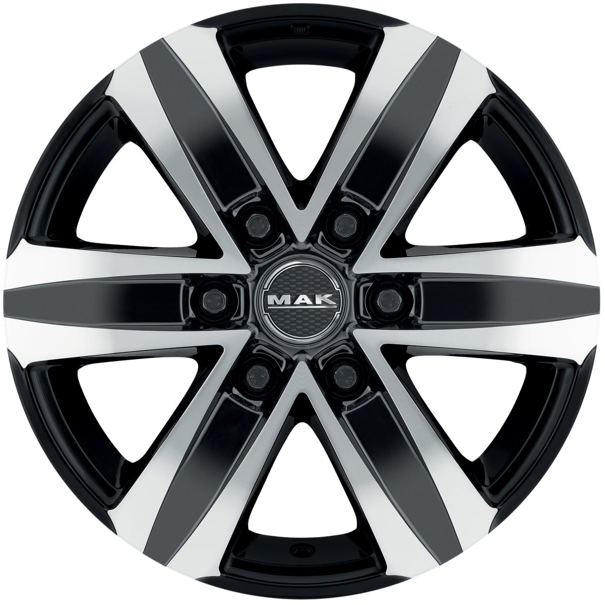 Cerchio in Lega MAK STONE6 20x8,5 ET20 6x139,7 Black Mirror - immagine 2