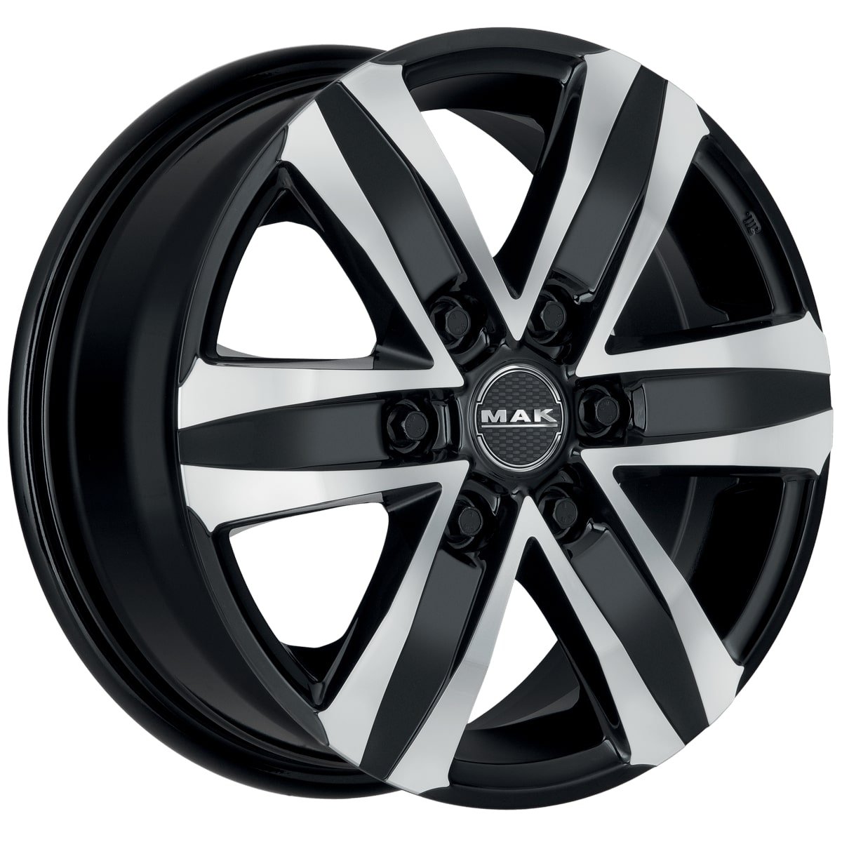 Cerchio in Lega MAK STONE6 20x8,5 ET30 6x114,3 Black Mirror - immagine 3