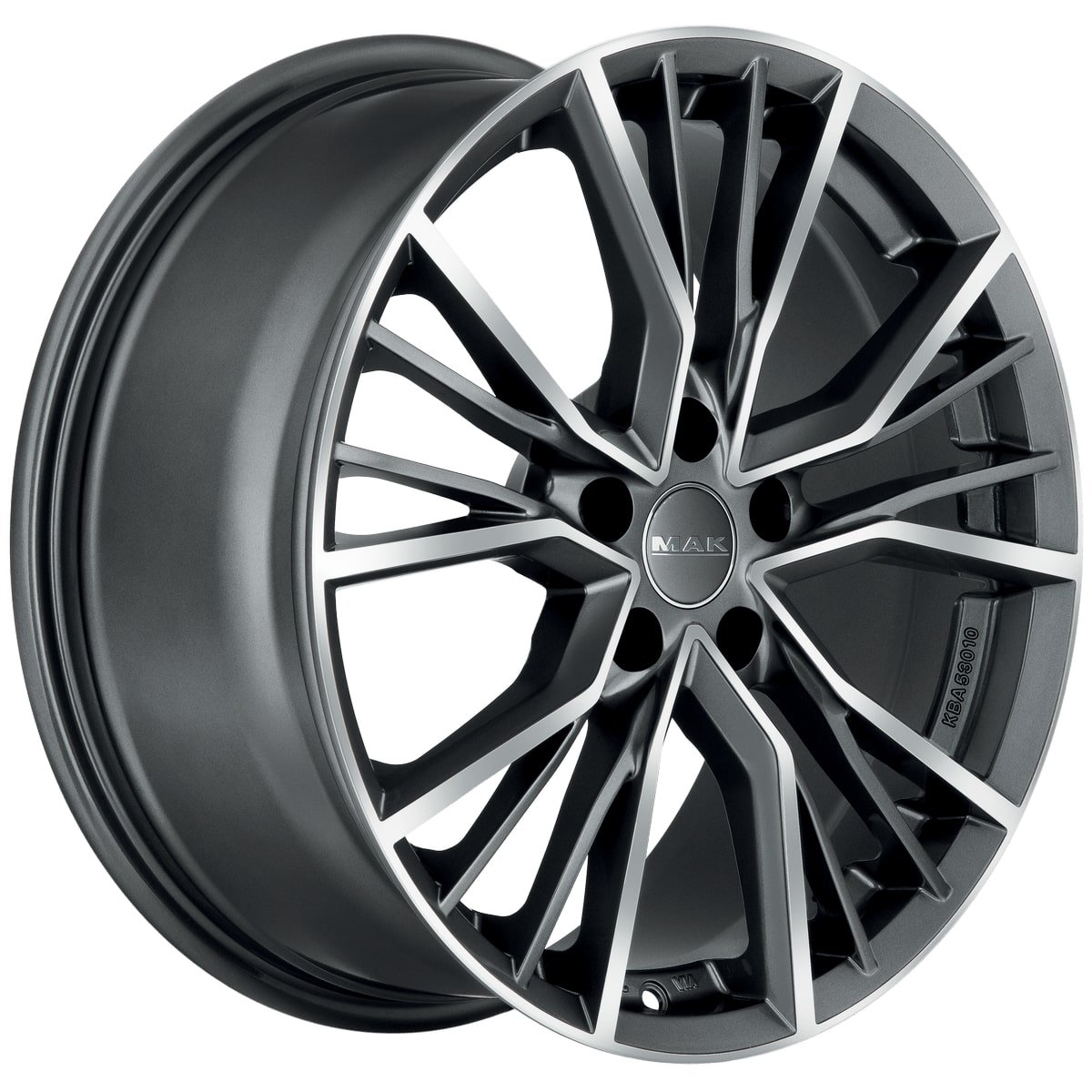 Cerchio in Lega MAK UNION 21x9,5 ET36 5x112 Gun Metal Mirror Face - immagine 3
