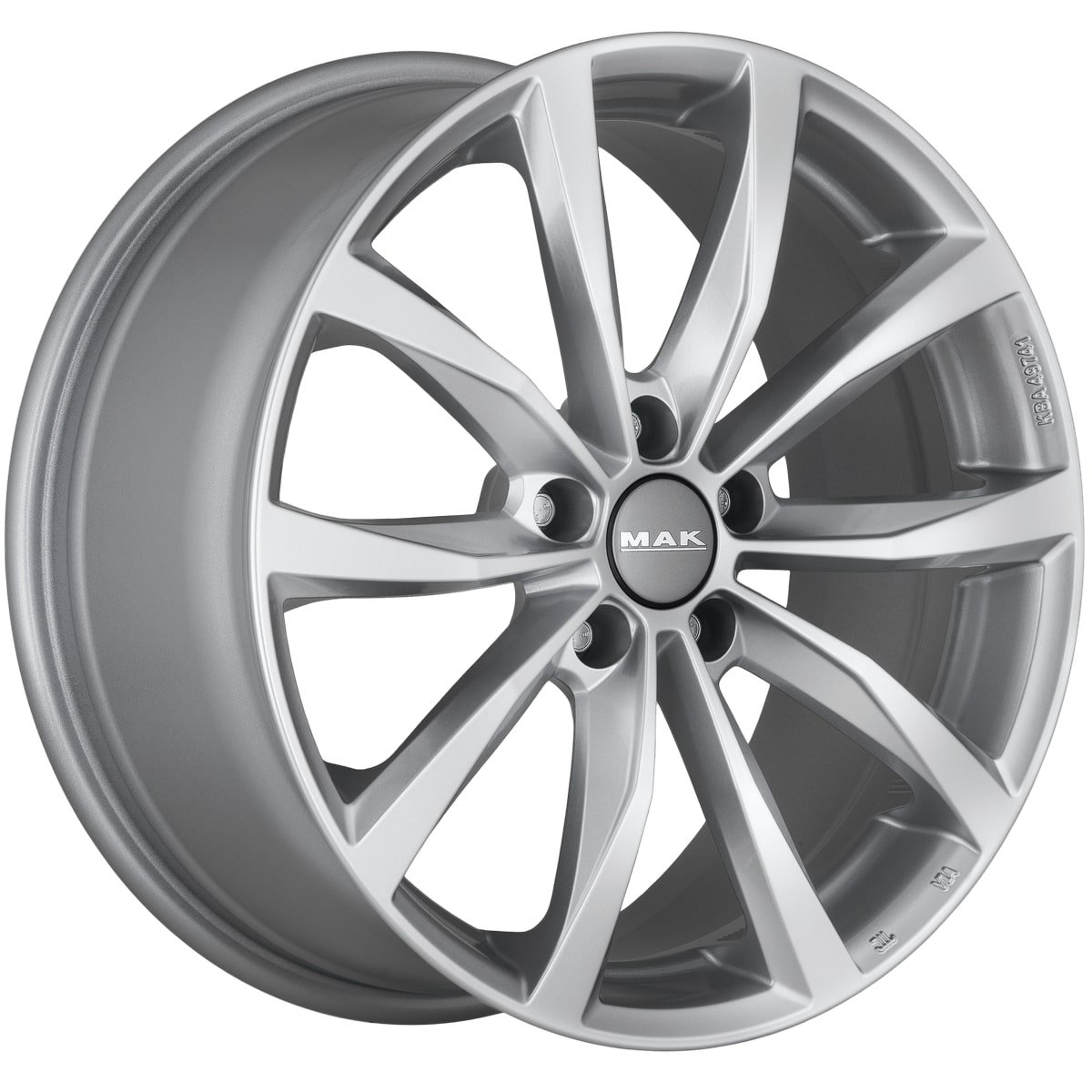 Cerchio in Lega MAK WOLF 16x6,5 ET45 5x108 Silver - immagine 3