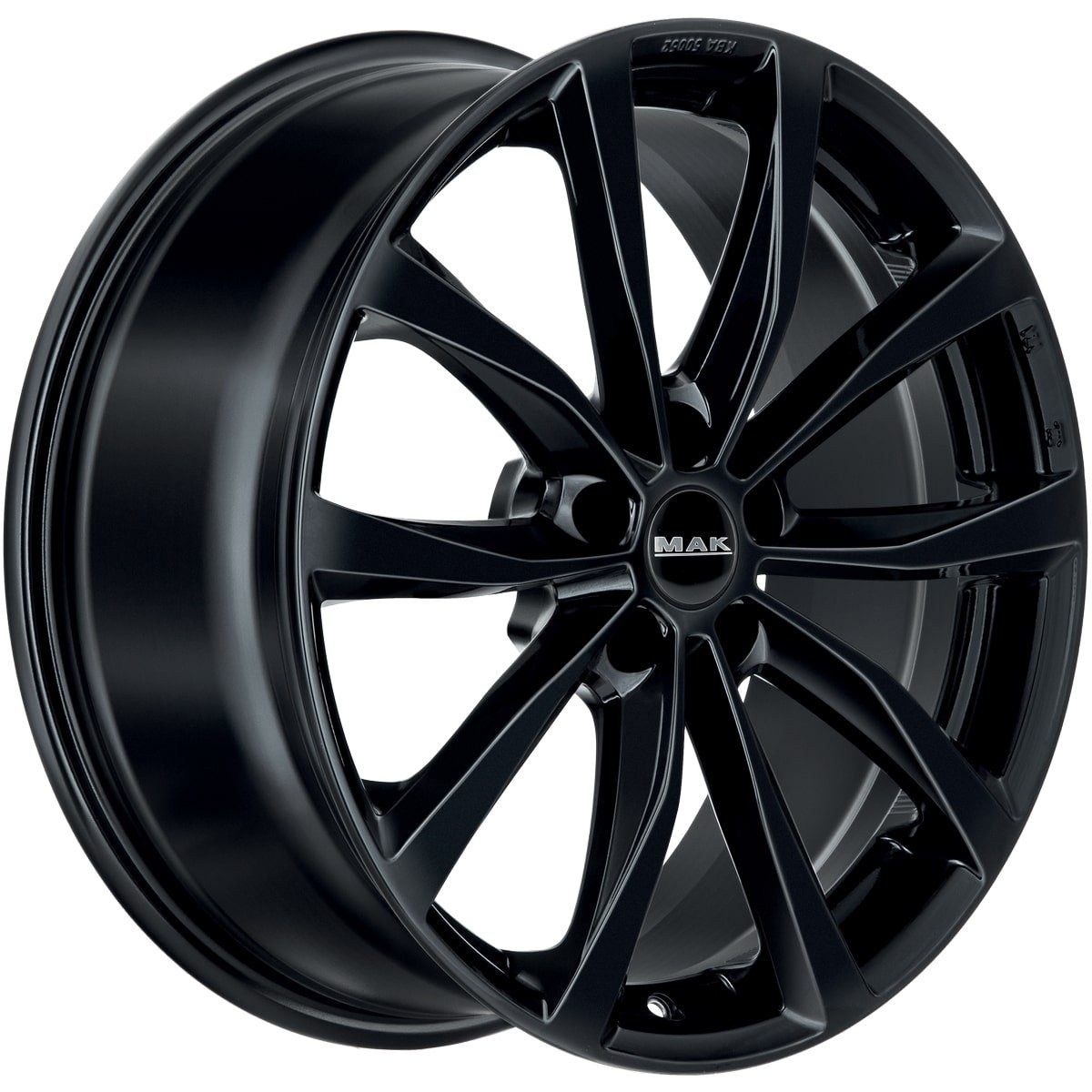 Cerchio in Lega MAK WOLF 17x7,5 ET45 5x114,3 Gloss Black - immagine 3