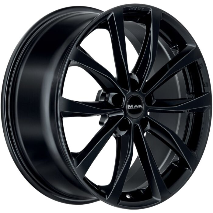 Cerchio in Lega MAK WOLF 19x8 ET50 5x114,3 Gloss Black - immagine 3