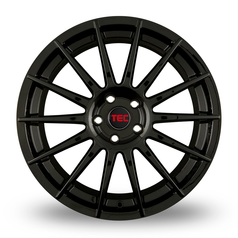 Cerchio in Lega TEC AS2 17x7,5 ET38 5x100 Gloss Black - immagine 2