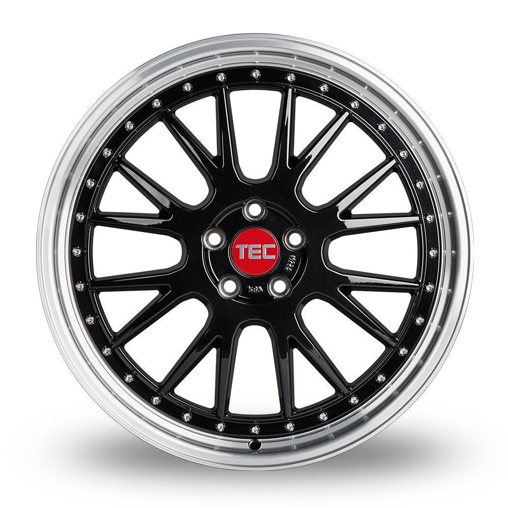 Cerchio in Lega TEC GT EVO 20x8,5 ET30 5x112 Gloss Black Lip Polished - immagine 2