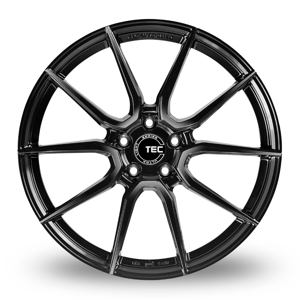 Cerchio in Lega TEC GT Race-I 18x8 ET45 5x108 Gloss Black - immagine 2
