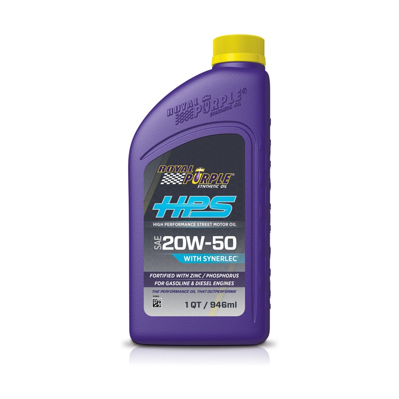 Olio Motore Auto Royal Purple HPS 20W-50 1LT 100% Sintetico Alte Prestazioni