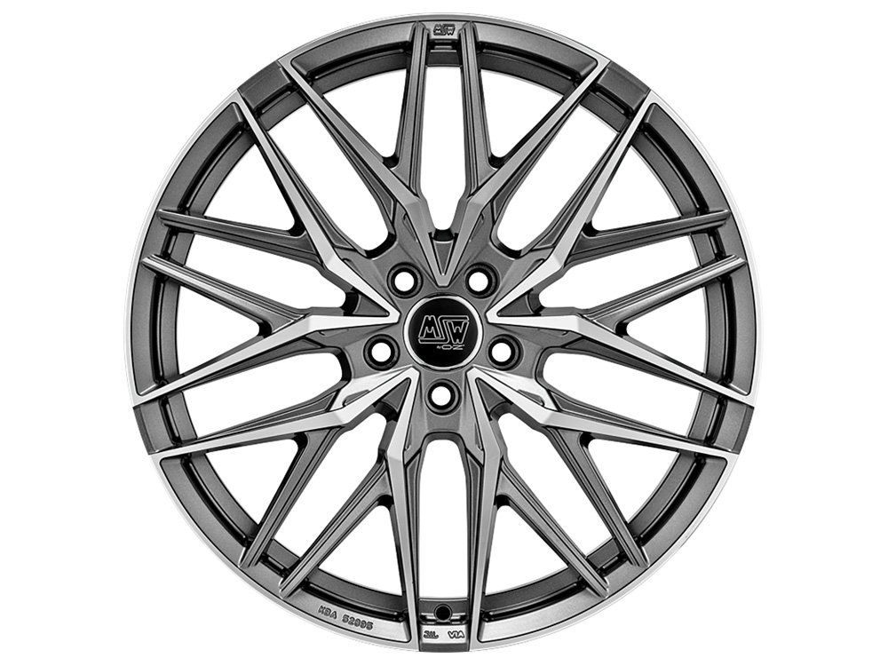 Cerchio in Lega MSW 50 10x21 ET19 5x112 Matt Gun Metal Full Polished - immagine 2