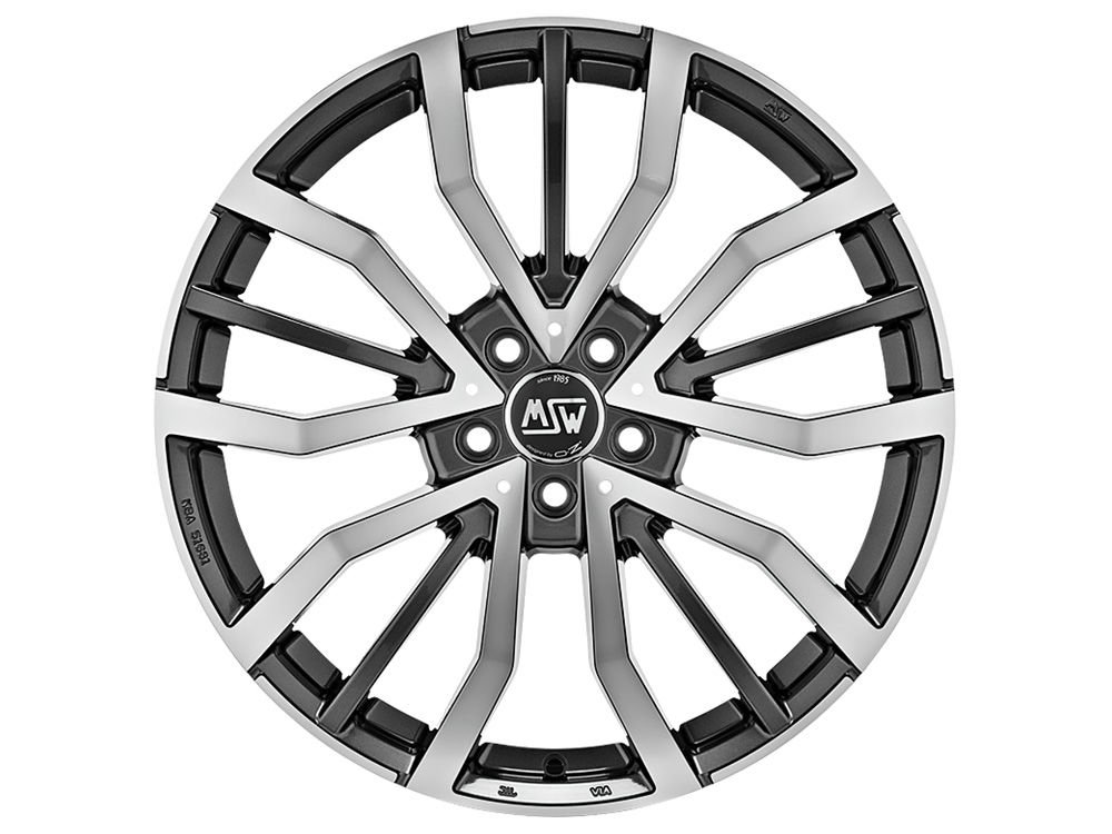 Cerchio in Lega MSW 49 8,5x20 ET38 5x114,3 Gloss Gun Metal Full Polished - immagine 2