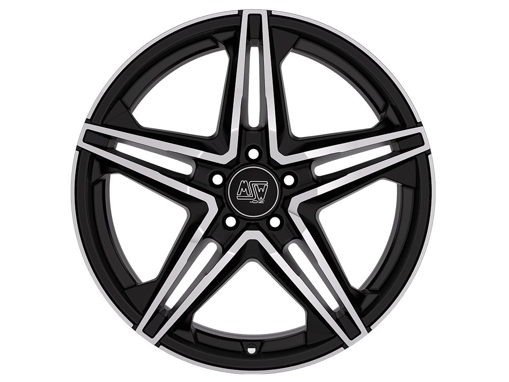 Cerchio in Lega MSW 31 7,5x19 ET48 5x112 Gloss Black Full Polished - immagine 2