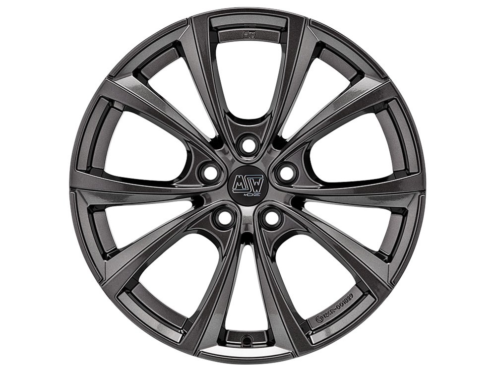 Cerchio in Lega MSW 27T 9,5x19 ET45 5x114,3 Gloss Dark Grey - immagine 2