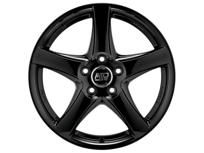 Cerchio in Lega MSW 78 6,5x16 ET40 5x114,3 Gloss Black - immagine 2