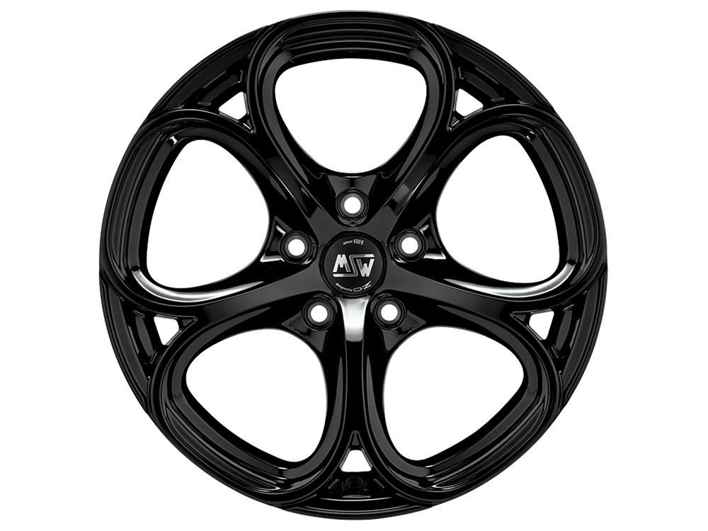 Cerchio in Lega MSW 82 8x18 ET45 5x114,3 Gloss Black - immagine 2
